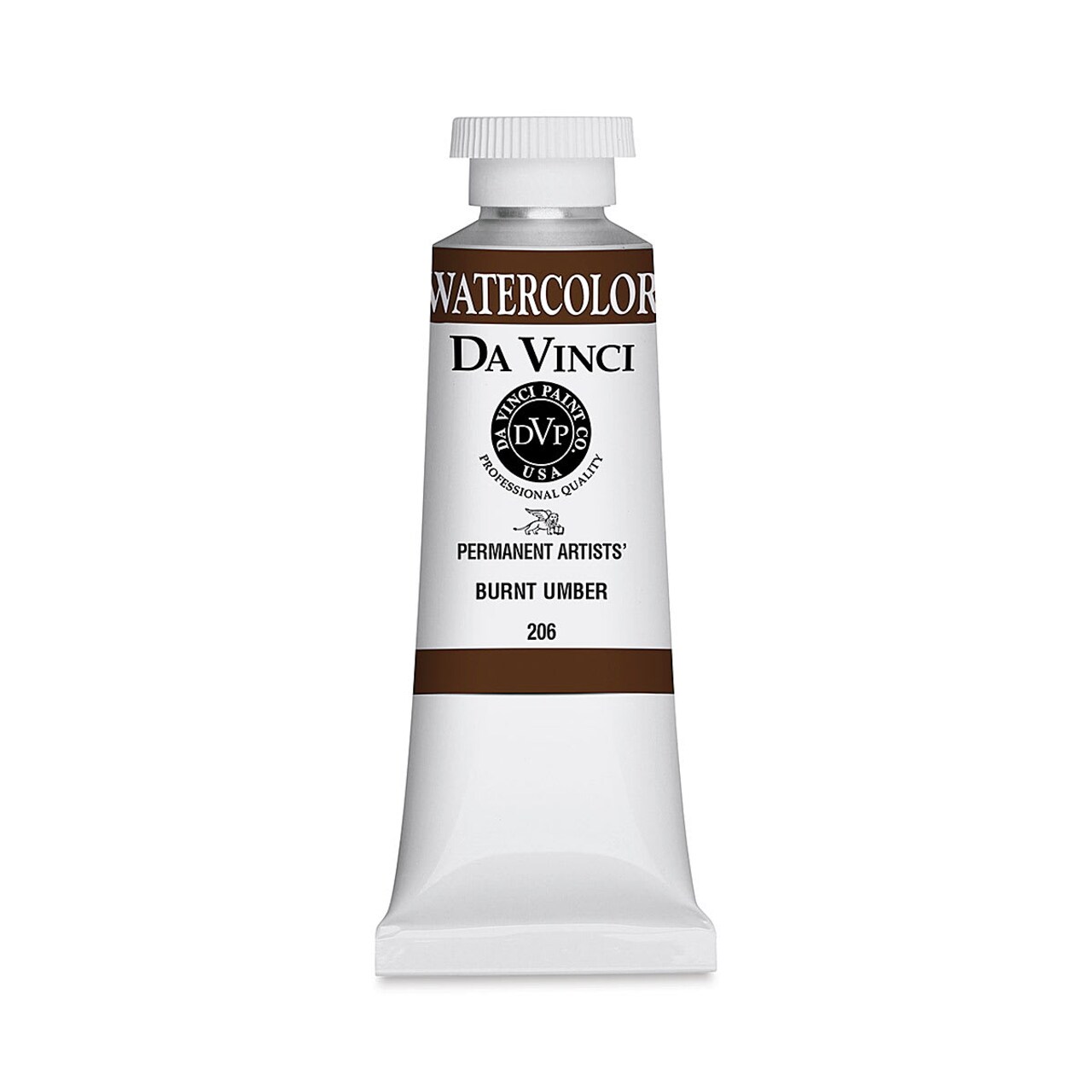 Da Vinci Artists' Permanent Watercolor - Burnt Umber, 37 ml tube